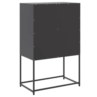 Sideboard Black 68.5x38.5x107 cm Steel