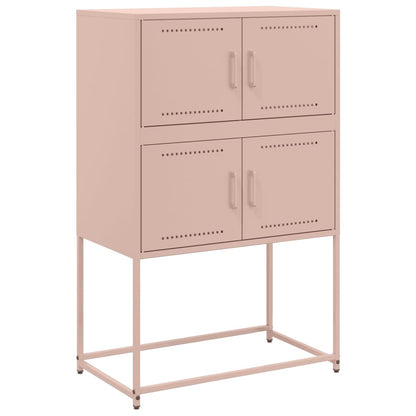 Sideboard Pink 68.5x38.5x107 cm Steel
