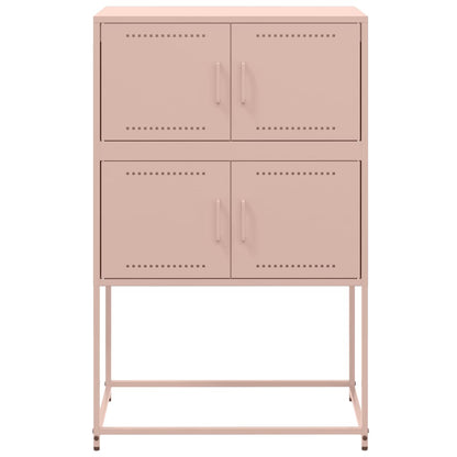 Sideboard Pink 68.5x38.5x107 cm Steel