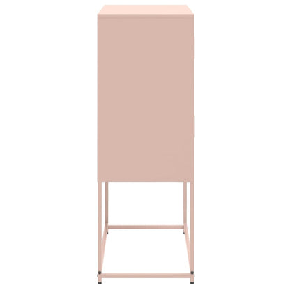 Sideboard Pink 68.5x38.5x107 cm Steel