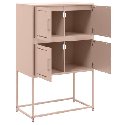 Sideboard Pink 68.5x38.5x107 cm Steel