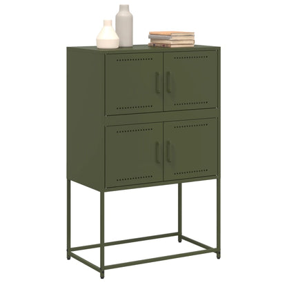 Sideboard Olive Green 68.5x38.5x107 cm Steel