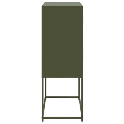 Sideboard Olive Green 68.5x38.5x107 cm Steel