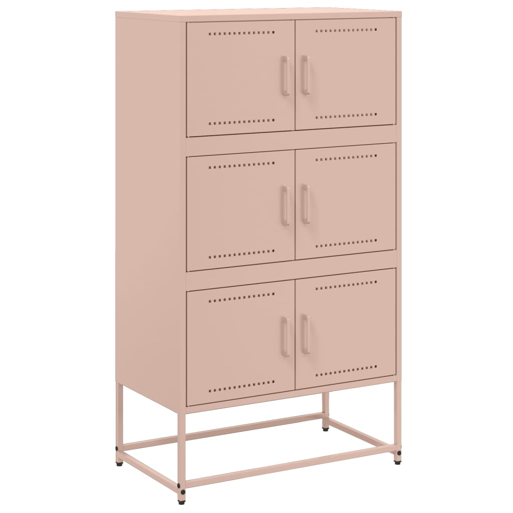 Sideboard Pink 68.5x38.5x123.5 cm Steel