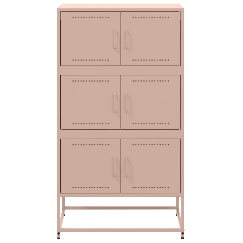 Sideboard Pink 68.5x38.5x123.5 cm Steel