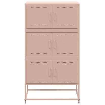 Sideboard Pink 68.5x38.5x123.5 cm Steel