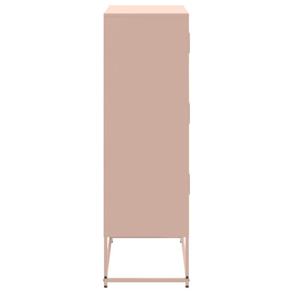 Sideboard Pink 68.5x38.5x123.5 cm Steel