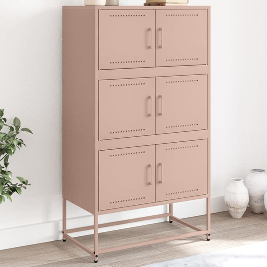 Sideboard Pink 68.5x38.5x123.5 cm Steel