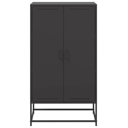 Highboard Black 68.5x38.5x123.5 cm Steel