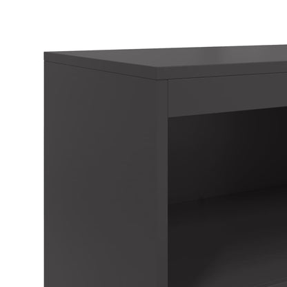 Highboard Black 68.5x38.5x123.5 cm Steel
