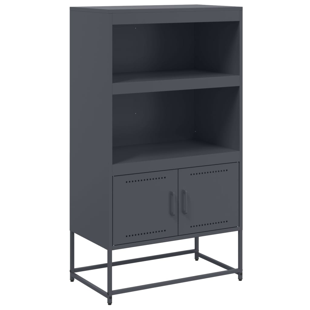 Highboard Anthracite 68.5x38.5x123.5 cm Steel