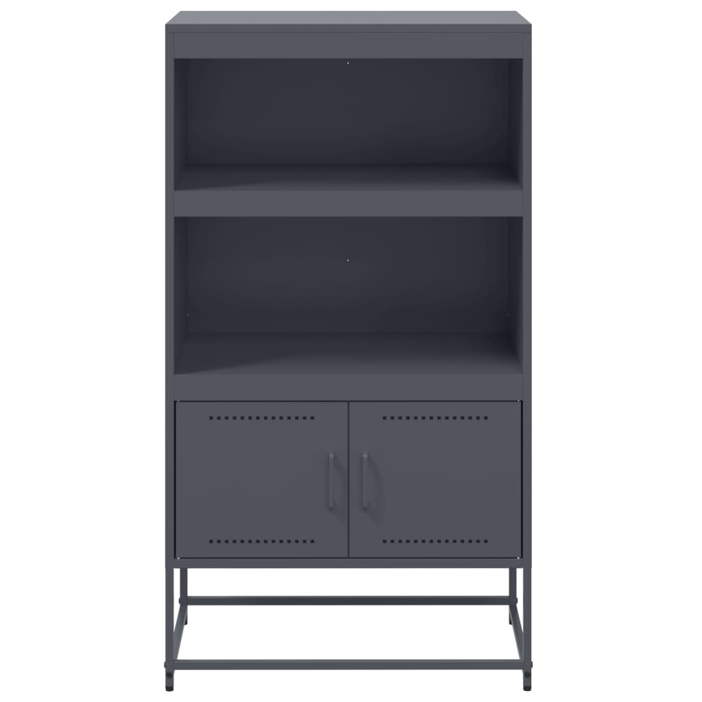 Highboard Anthracite 68.5x38.5x123.5 cm Steel