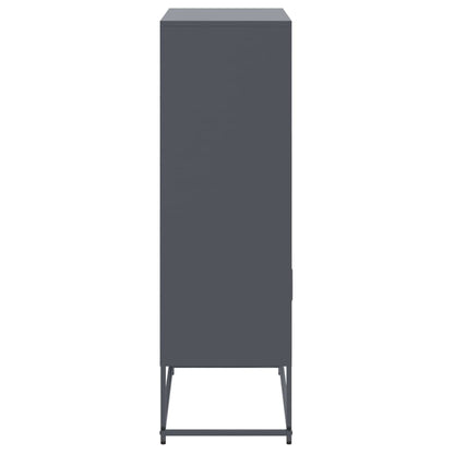 Highboard Anthracite 68.5x38.5x123.5 cm Steel