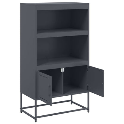 Highboard Anthracite 68.5x38.5x123.5 cm Steel