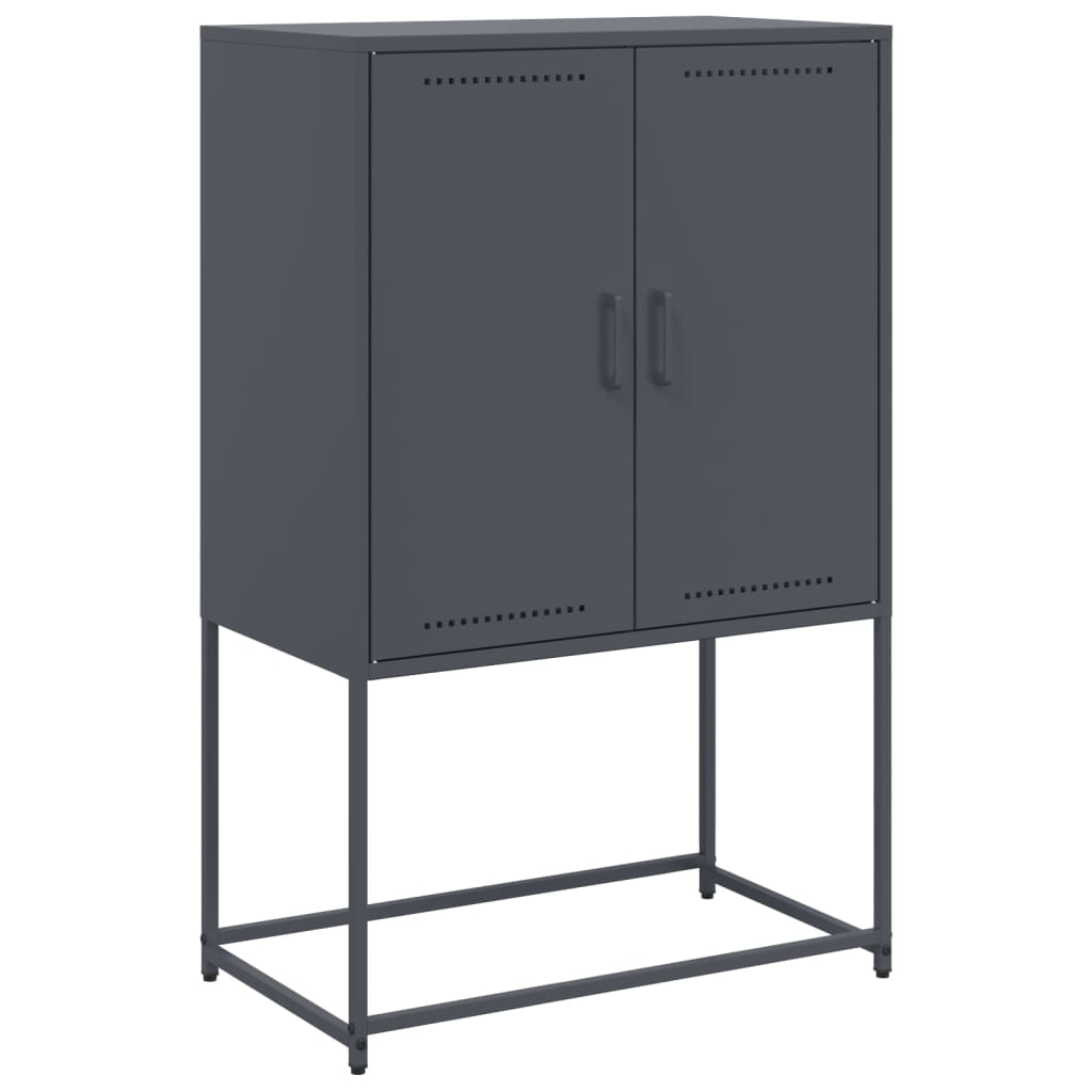 Highboard Anthracite 68.5x38.5x107 cm Steel