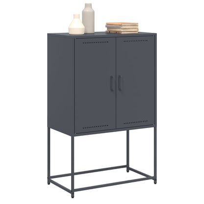 Highboard Anthracite 68.5x38.5x107 cm Steel