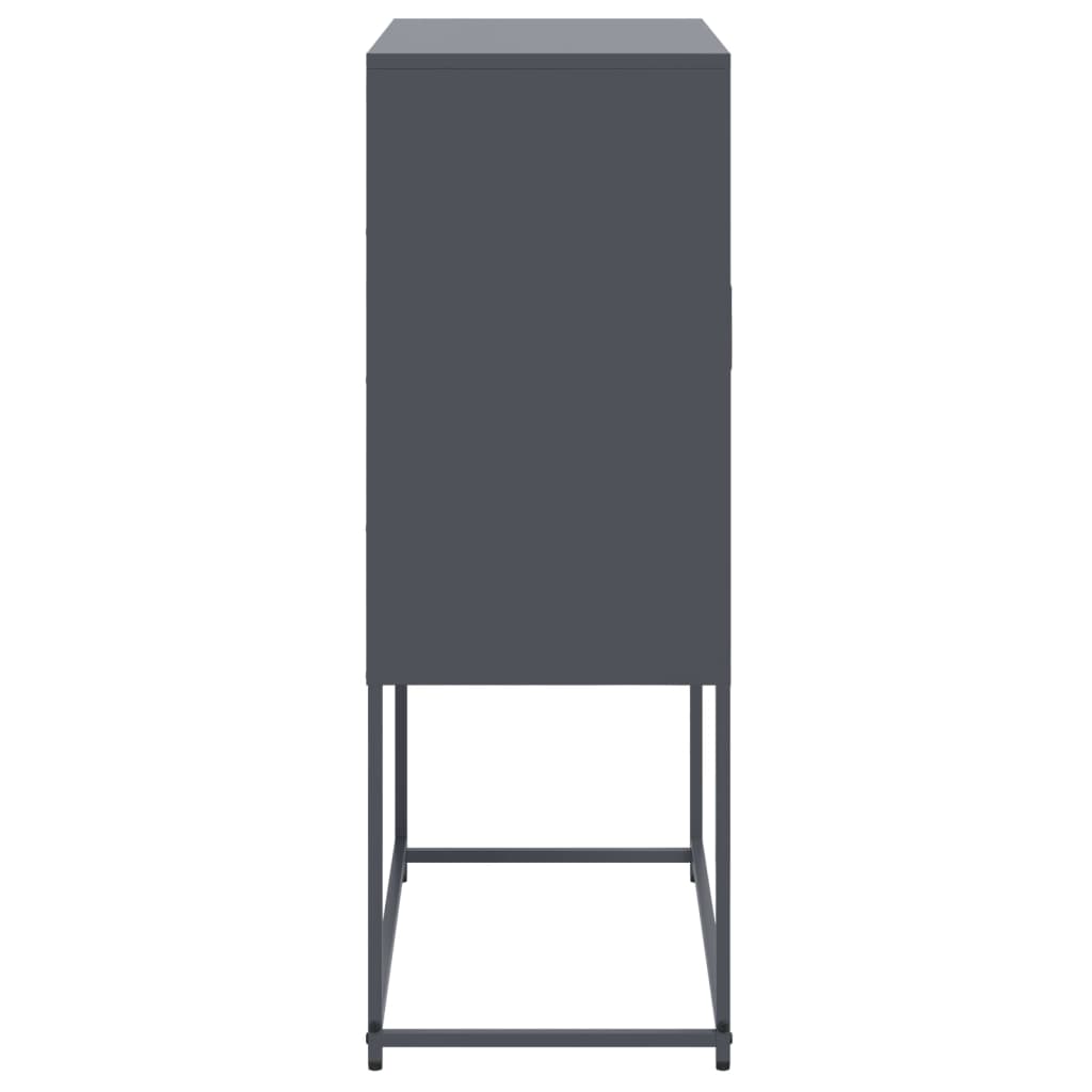 Highboard Anthracite 68.5x38.5x107 cm Steel