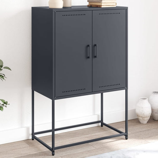 Highboard Anthracite 68.5x38.5x107 cm Steel