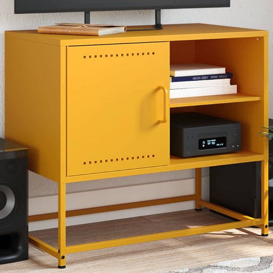 TV Cabinet Mustard Yellow 68x39x60.5 cm Steel
