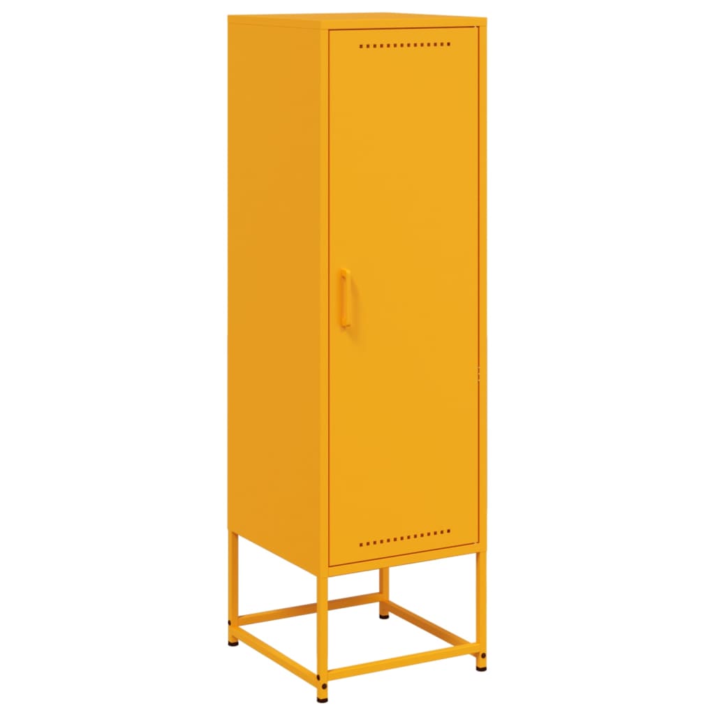 Highboard Mustard Yellow 36x39x123 cm Steel