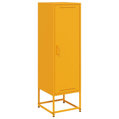 Highboard Mustard Yellow 36x39x123 cm Steel