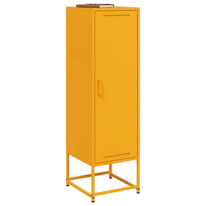 Highboard Mustard Yellow 36x39x123 cm Steel