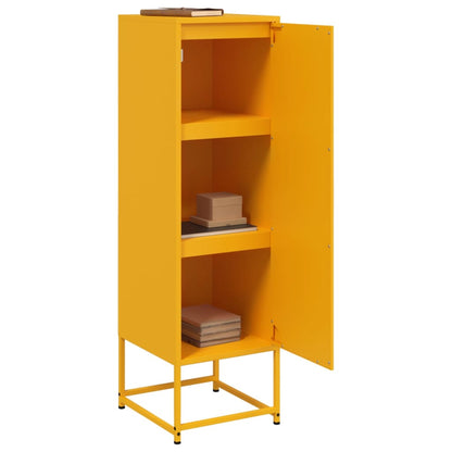 Highboard Mustard Yellow 36x39x123 cm Steel