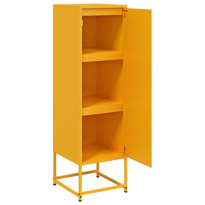 Highboard Mustard Yellow 36x39x123 cm Steel