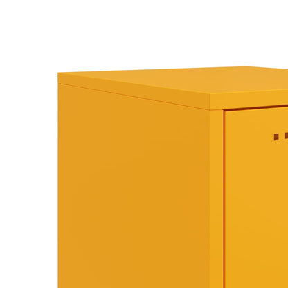 Highboard Mustard Yellow 36x39x123 cm Steel