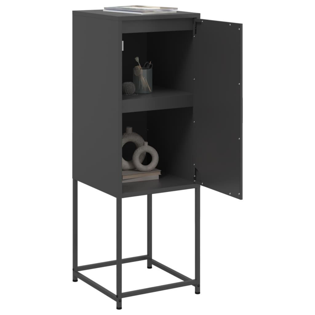 Highboard Black 36x39x107 cm Steel