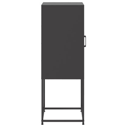 Highboard Black 36x39x107 cm Steel