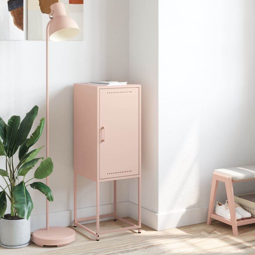 Highboard Pink 36x39x107 cm Steel