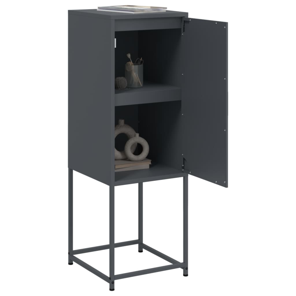 Highboard Anthracite 36x39x107 cm Steel