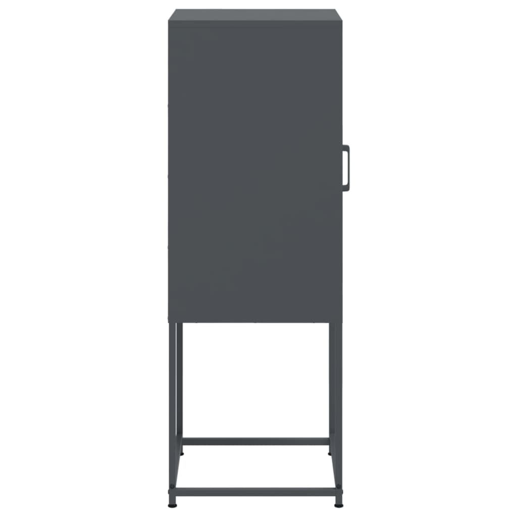 Highboard Anthracite 36x39x107 cm Steel