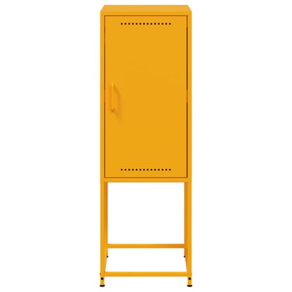 Highboard Mustard Yellow 36x39x107 cm Steel