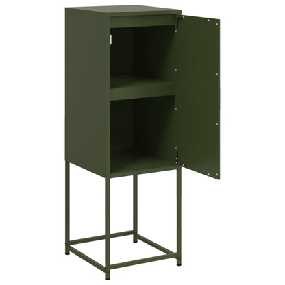 Highboard Olive Green 36x39x107 cm Steel