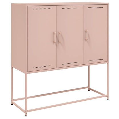 Highboard Pink 100.5x39x107 cm Steel