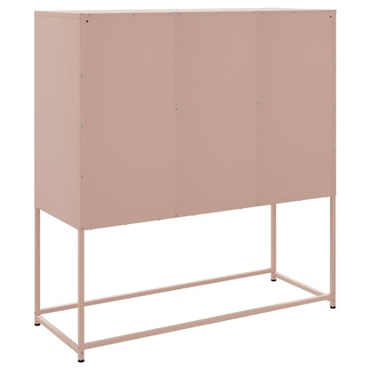 Highboard Pink 100.5x39x107 cm Steel