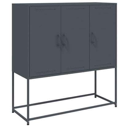 Highboard Anthracite 100.5x39x107 cm Steel