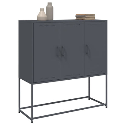 Highboard Anthracite 100.5x39x107 cm Steel
