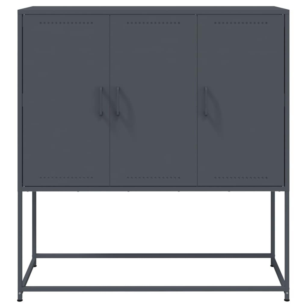 Highboard Anthracite 100.5x39x107 cm Steel