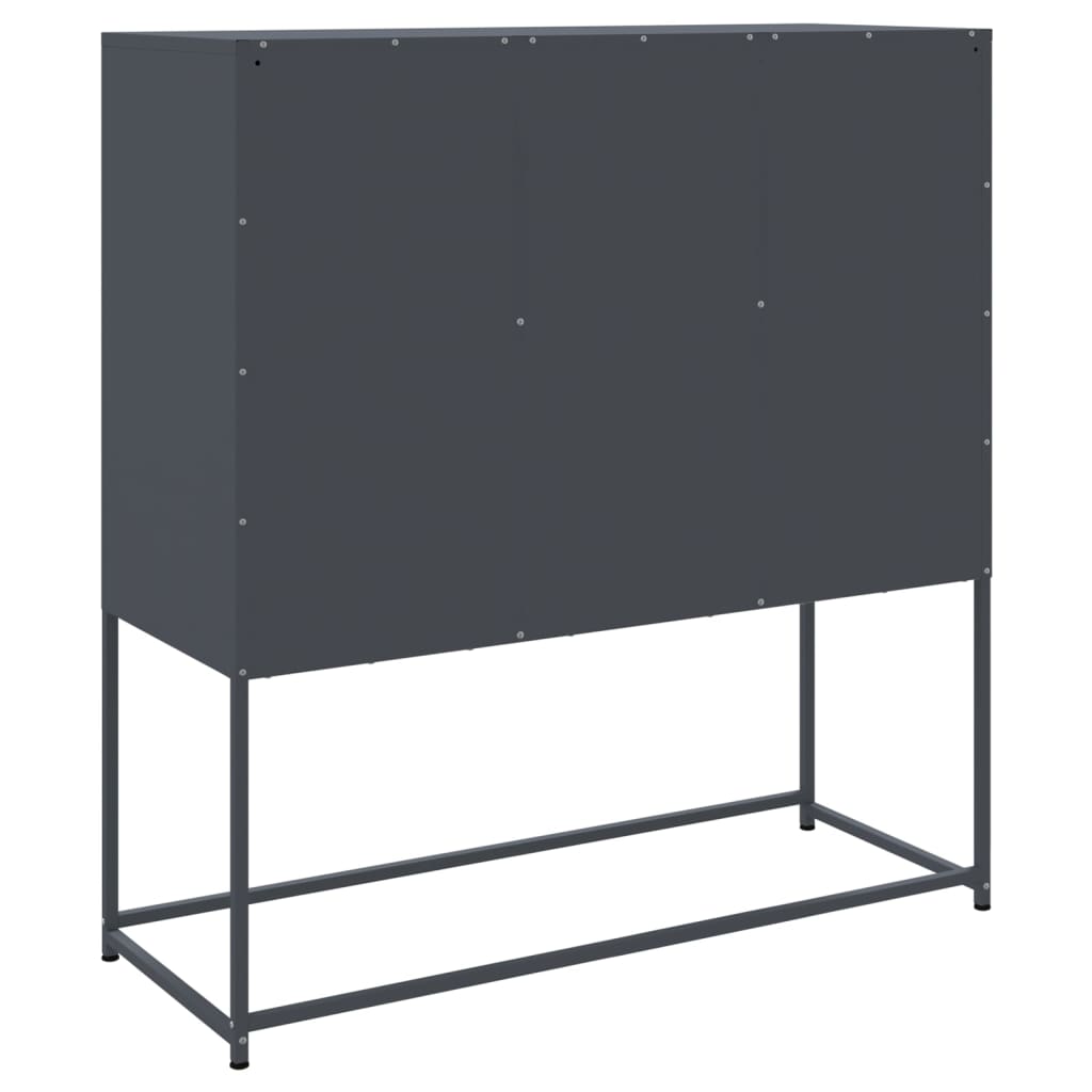 Highboard Anthracite 100.5x39x107 cm Steel