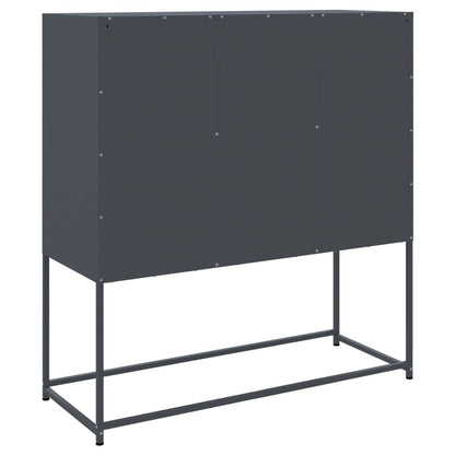 Highboard Anthracite 100.5x39x107 cm Steel