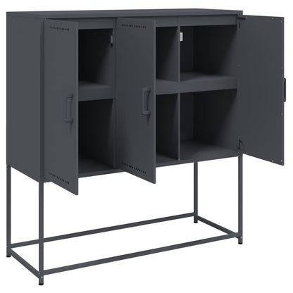 Highboard Anthracite 100.5x39x107 cm Steel
