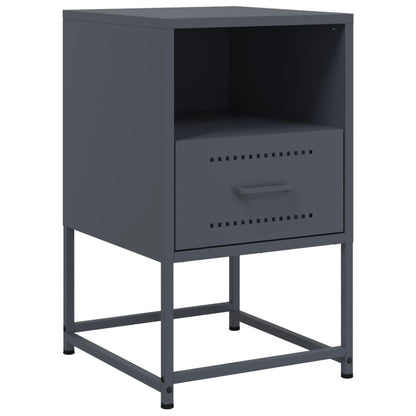 Bedside Cabinet Anthracite 36x39x60.5 cm Steel