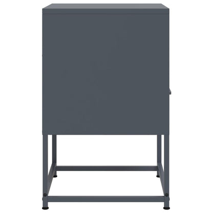 Bedside Cabinet Anthracite 36x39x60.5 cm Steel