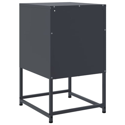 Bedside Cabinet Anthracite 36x39x60.5 cm Steel