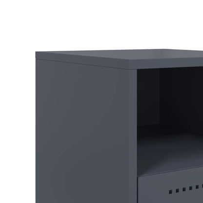 Bedside Cabinet Anthracite 36x39x60.5 cm Steel