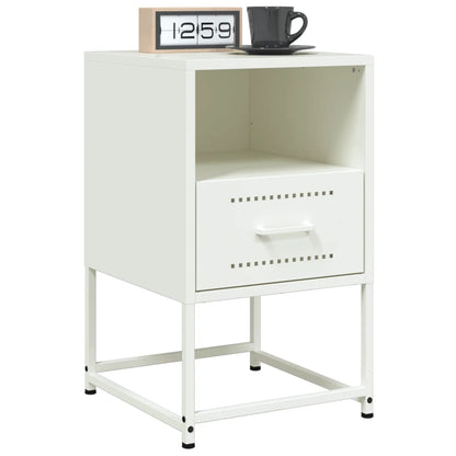 Bedside Cabinets 2 pcs White 36x39x60.5 cm Steel