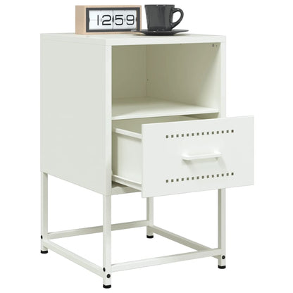 Bedside Cabinets 2 pcs White 36x39x60.5 cm Steel